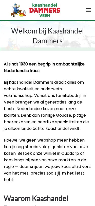 kaashandeldammers.nl — mobiel