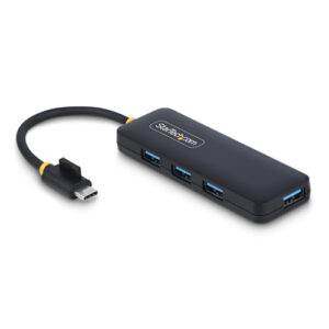 StarTech.com 4-Port USB-C Hub, 5Gbps, USB-C naar 4x USB-A, Bus Powered, Compacte Travel Mini USB Hub, Multi-Port USB 3.0 Splitter, Draagbare USB Hub, Overspanningsbeveiliging (OCP)